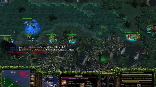 Dota 1 vs 5 - Антимаг против 5 сложных ботов. Как играть в доту. смотреть онлайн