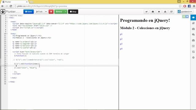 jQuery excluir elementos con not | Colecciones en jQuery | Programando en jQuery смотреть онлайн
