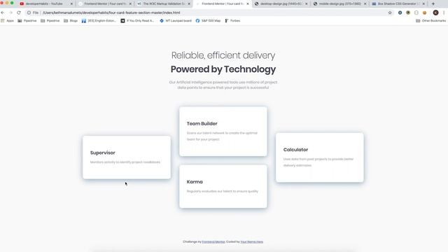 Learning HTML, CSS and JS through Frontend Mentor - Challenge 1
