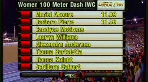 100m women Meeting Ponce, Murielle Ahouré 11.09