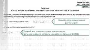 Как заполнить заявление на изменение ОКВЭД ИП - 2015