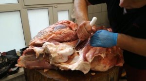 Говядина задок, разделка.