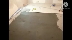 Укладка плитки (когда сразу поленился выровнять полы)