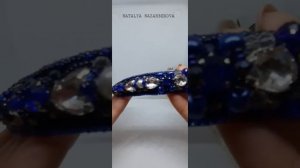 Ободок из бисера, кристаллов.