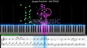 Simple Practical Jojo (Medium) ||  (Tutorial Piano With Sheet Music, Not Balok)