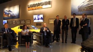 Пресс-конференция, посвящённая выставке «Lamborghini: легенда дизайна» в музее Эрарта