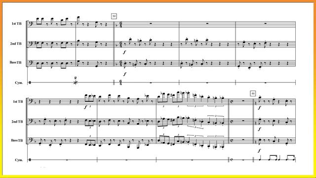 Trombone Trio - Super mario (Free sheet music) смотреть онлайн