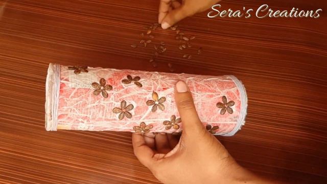 Flower Vase From Waste Material | Pringles Box Craft Idea | Best Out Of Waste Home Decor | Diy Craf
