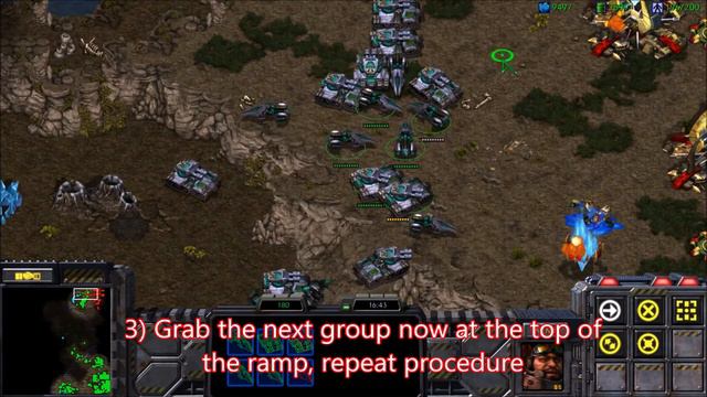 StarCraft "HowTo" Series - Episode 4 -  Get Your Army up a Ramp (or through a tight choke)
