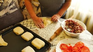 Самса из пресного теста.