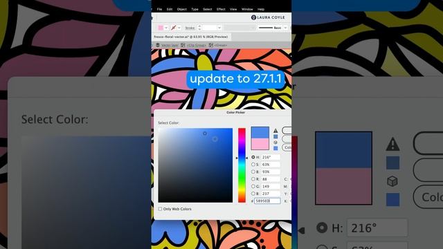 NEW Live Color Selection in Adobe Illustrator!