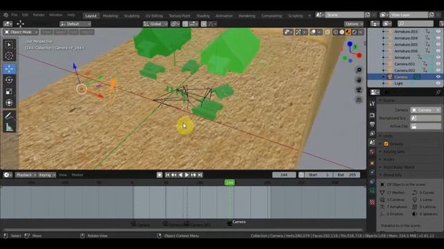 BLENDER 2.81 Камеры для анимации смотреть онлайн