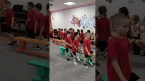 Военно - морская зарядка, подготовительная группа.