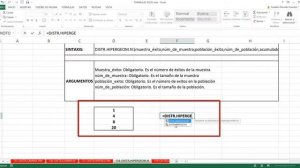 Función DISTR.HIPERGEOM.N Excel 2013: 138 de 448 HD