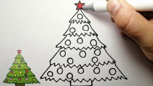 Как нарисовать Елку на Новый Год! Рисуем как умеем