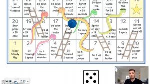 Mr Smith's PE game 'Activity Snakes and Ladders' - 24.4.20