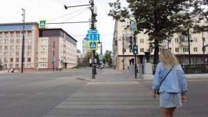 Прогулка по улице Луначарского в городе Перми