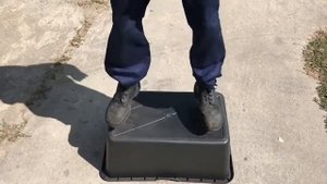 Прямоугольный строительный таз резинопластиковый