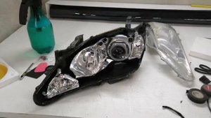 замена штатных линз на би лед aozoom a3max на Camry 50