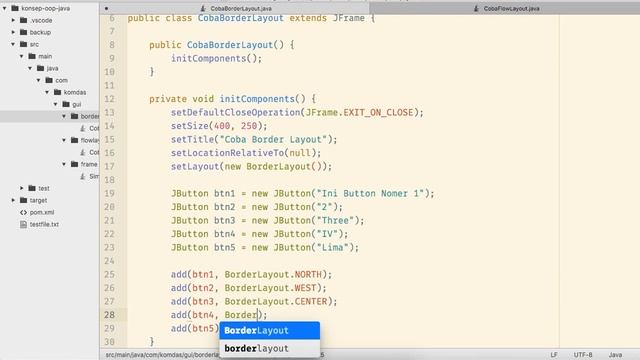 Java OOP Fundamental - Ch. 9.2 - [Swing] Border Layout смотреть онлайн