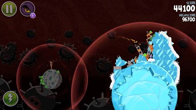 Angry Birds Space Danger Zone Level D-11 3 stars Walkthrough [HD] смотреть онлайн