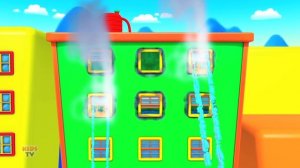 Wheels On The Fire Truck | Firefighter Song | Nursery Rhymes and Children Songs | Vehicles for Kids