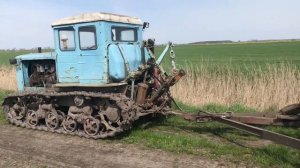 Трактор Т-74 робить весняну культивацію #хтз