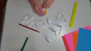Ромашка Аппликация из цветной бумаги
