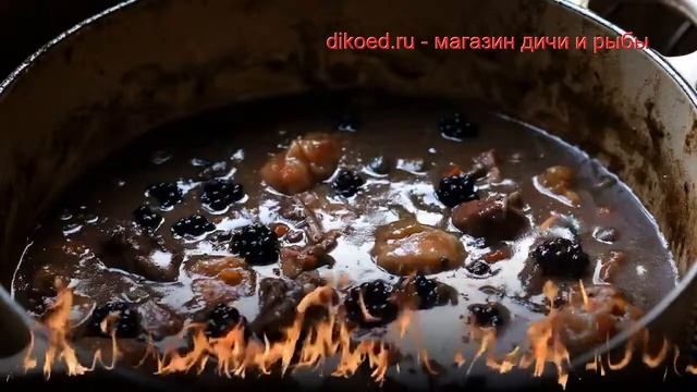 Рецепты из тетерева - как приготовить тетерева пошаговый рецепт - Тетерев тушёный с ежевикой