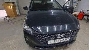 Hyundai Solaris 2022 светодиодные птф установка противотуманных фар взамен ДХО Хендей Солярис #vip