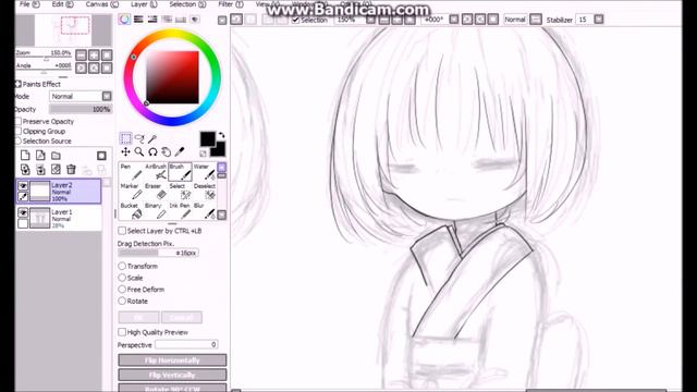 Undertale - Frisk & Chara lineart speedpaint смотреть онлайн