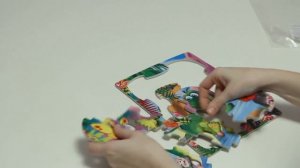 Мягкий пазл "Веселый динозаврик", компания "Ракета"