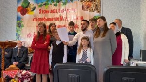 Христианская песня на жатву. Церковь г.п.Заостровечье, Беларусь