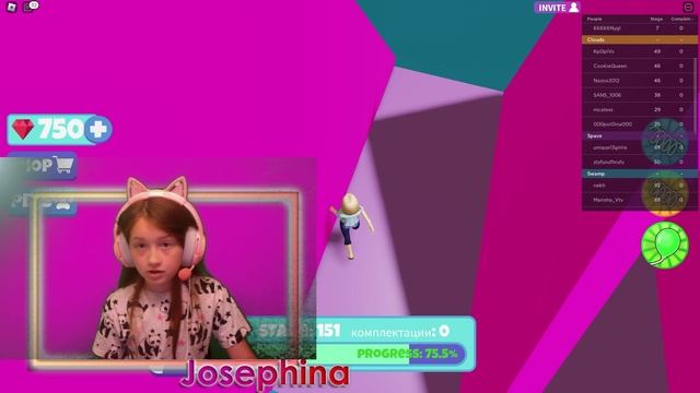 Roblox новые игры - обзор игры Побег из Обби Мечты  - продолжение, стрим Жозефины!