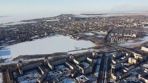 Северодвинск с высоты 500 метров.