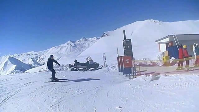 Гудаури , февр.2018 - внизу Садзели смотреть онлайн