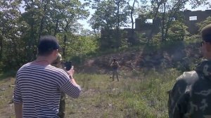 Стрельба из подствольного гранатомета M203Long по Человеку (СТРАЙКБОЛ)