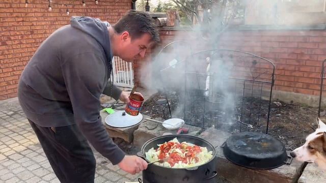 Наши выходные в Канадской деревне// встречаем гостей, готовим в казане