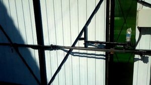 Распашные складные ворота с электроприводом через полтора года...