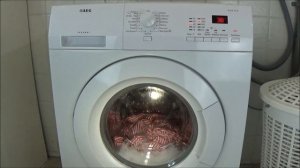 AEG Lavamat Protex L72475FL Delicates 40 degrees program washing machine test example lavadora #236