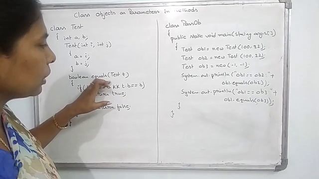 II B.TECH-II SEM-R19-CSE-JAVA-Class Objects as Parameters in Methods