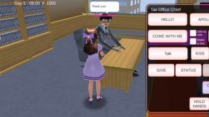 Как убить директора банка в Sakura School Simulator???