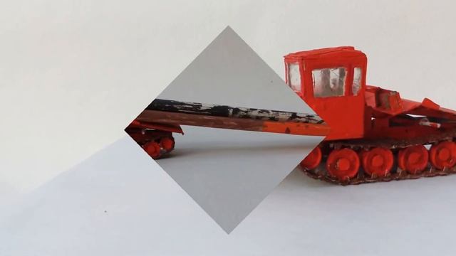 модель 1/72 тдт55 а Трактор трелёвочный