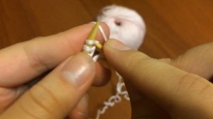 Первый ряд после набора петель