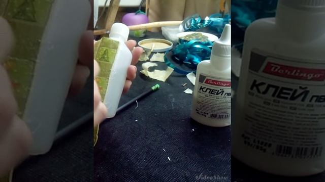 Декупаж бутылки\мастер-класс смотреть онлайн