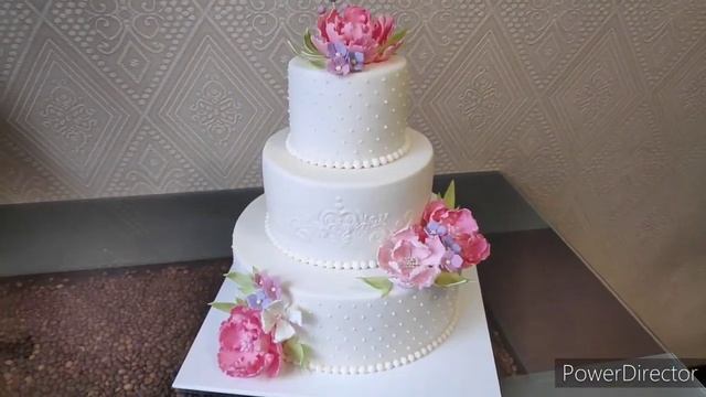 Сколько нужно времени на изготовление трёхъярусного торта с каскадом цветов смотреть онлайн