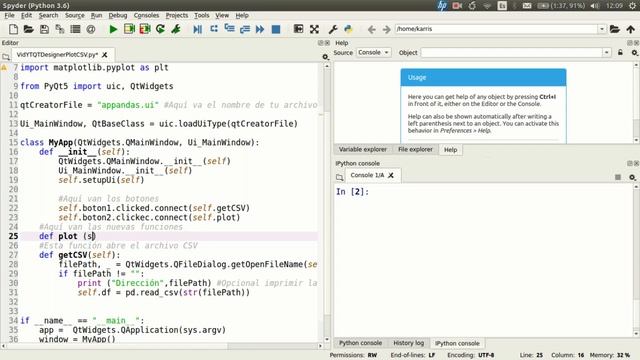 Pandas + QT Designer| Python | PyQT5 | Pandas | Matplotlib | P4 |¡Muy básico!