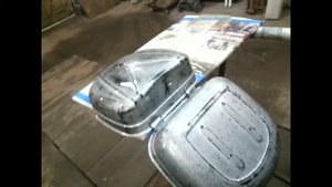 Покраска багажника от мотика в морозный рисунок