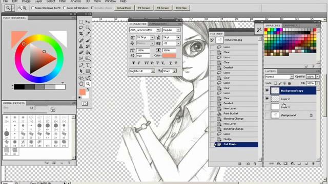 แก้ไขขนาดการ์ตูนที่ไม่พอใจด้วยFree transform ใน Photoshop смотреть онлайн