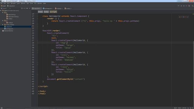 Курс ReactJS Live. Урок 3: Что такое JSX в React.js
